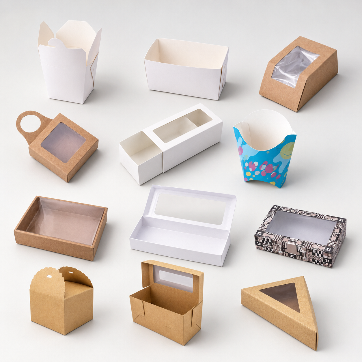 Custom Food Boxes Paperboard Food Packaging for Restaurants