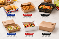 Custom Kraft Foldable Takeout Food Boxes
