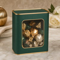 Custom square window paper canister