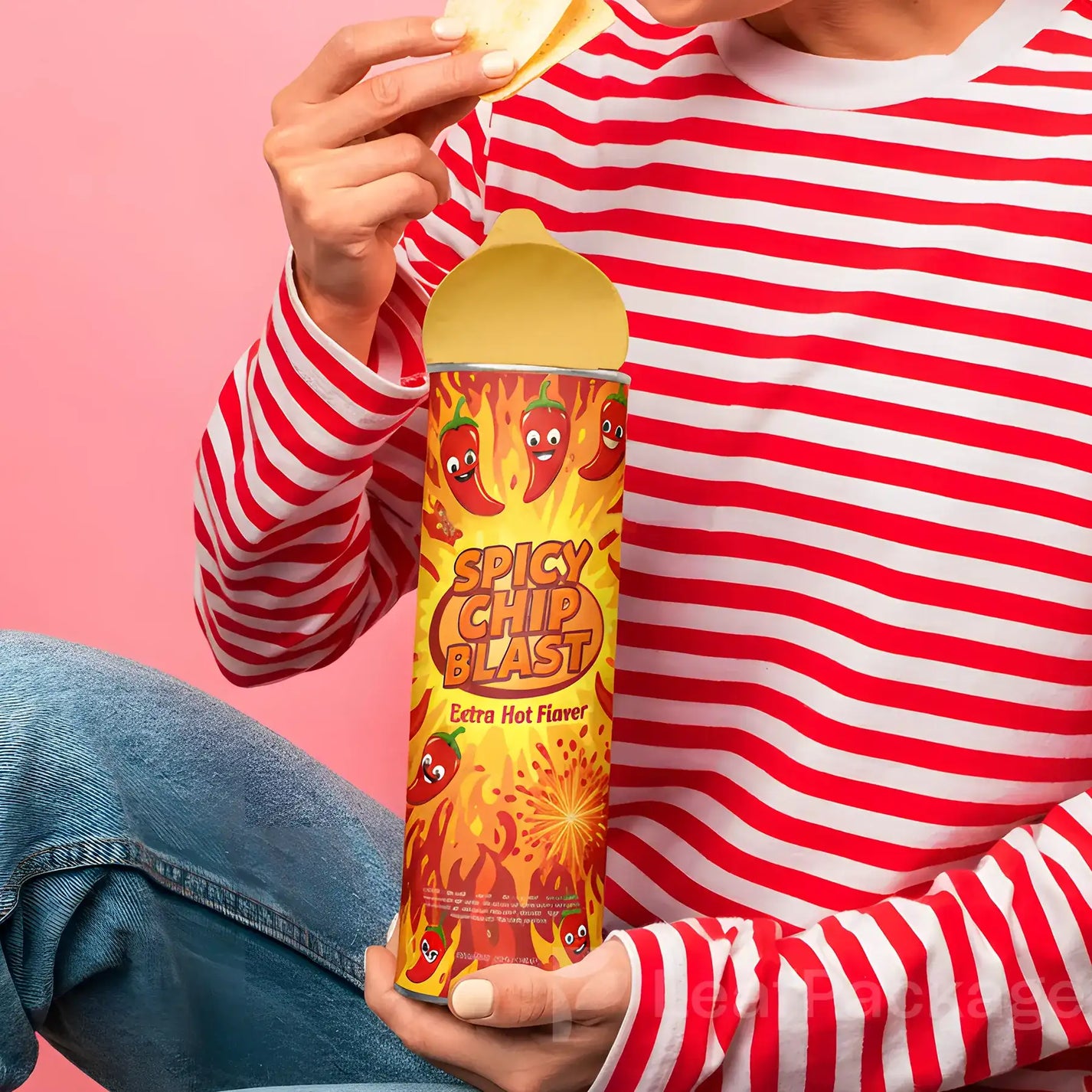 Personalized Potato Chip Tubes