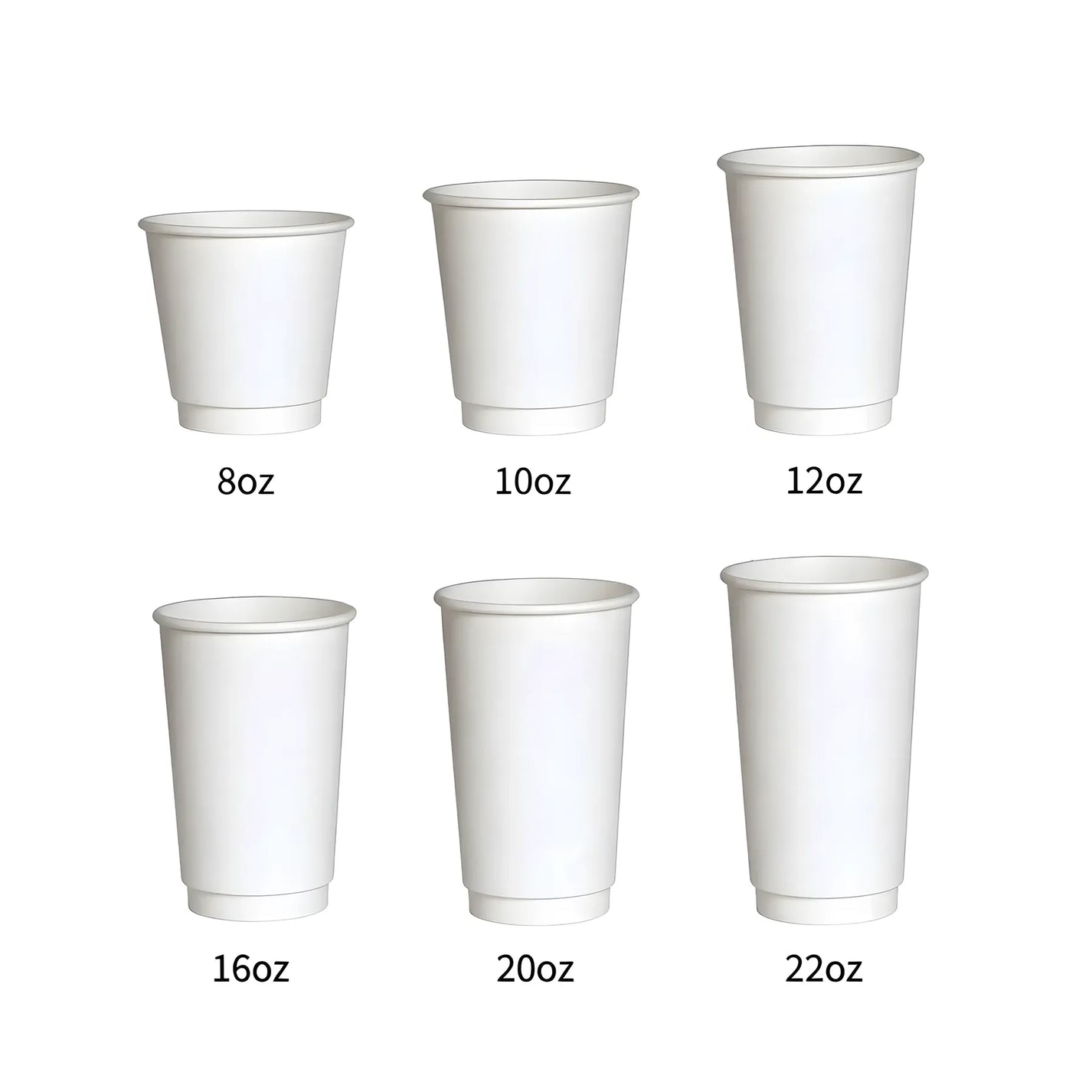 8oz Custom Double Wall Paper Coffee Cups