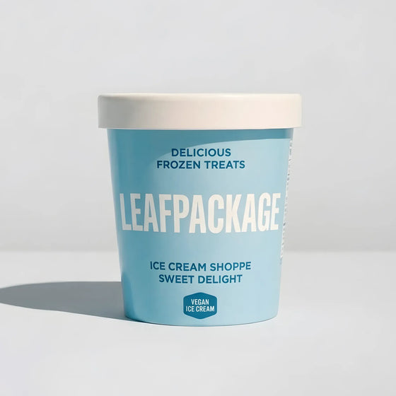 Ice cream cups with matching lids