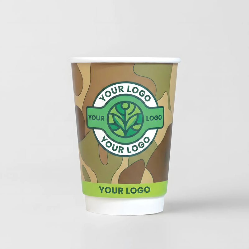 Custom Compostable Coffee Paper Cups for Hot Drinks