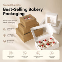 窓付きカップケーキ箱（特注品）