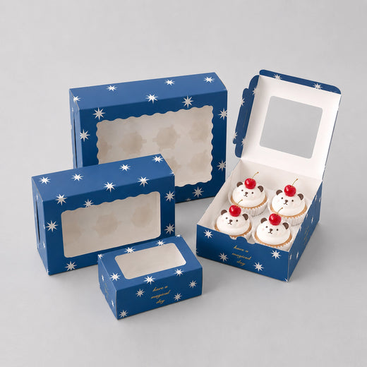 Custom Clear Window Cupcake Boxes