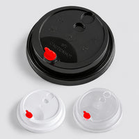 Reclosable Slider Coffee Cup Lids – 90mm PP, Ready to Ship