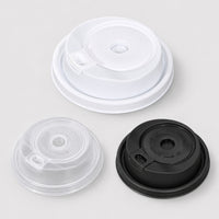 Rotating Slider Coffee Cup Lids for 13mm Straws – 90mm PP, Ready to Ship