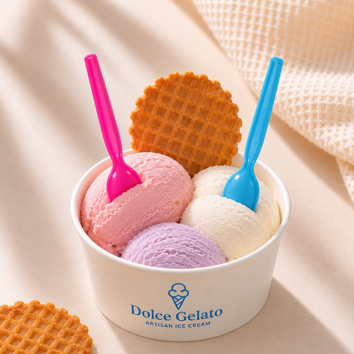 Cucharas Desechables para Helado Super Postre – 1000/Caja