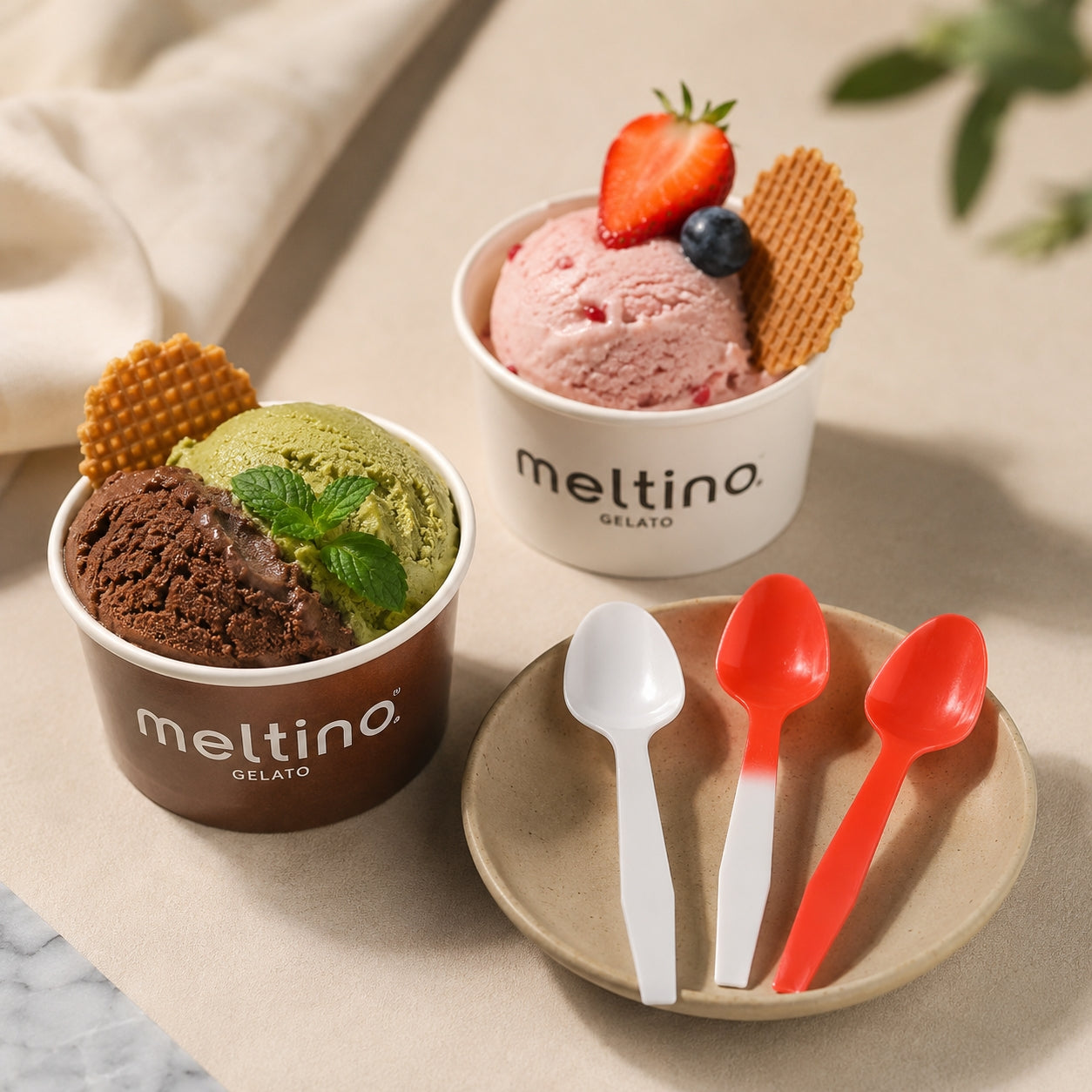 Cucharas Desechables para Postre que Cambian de Color – 1000/Caja