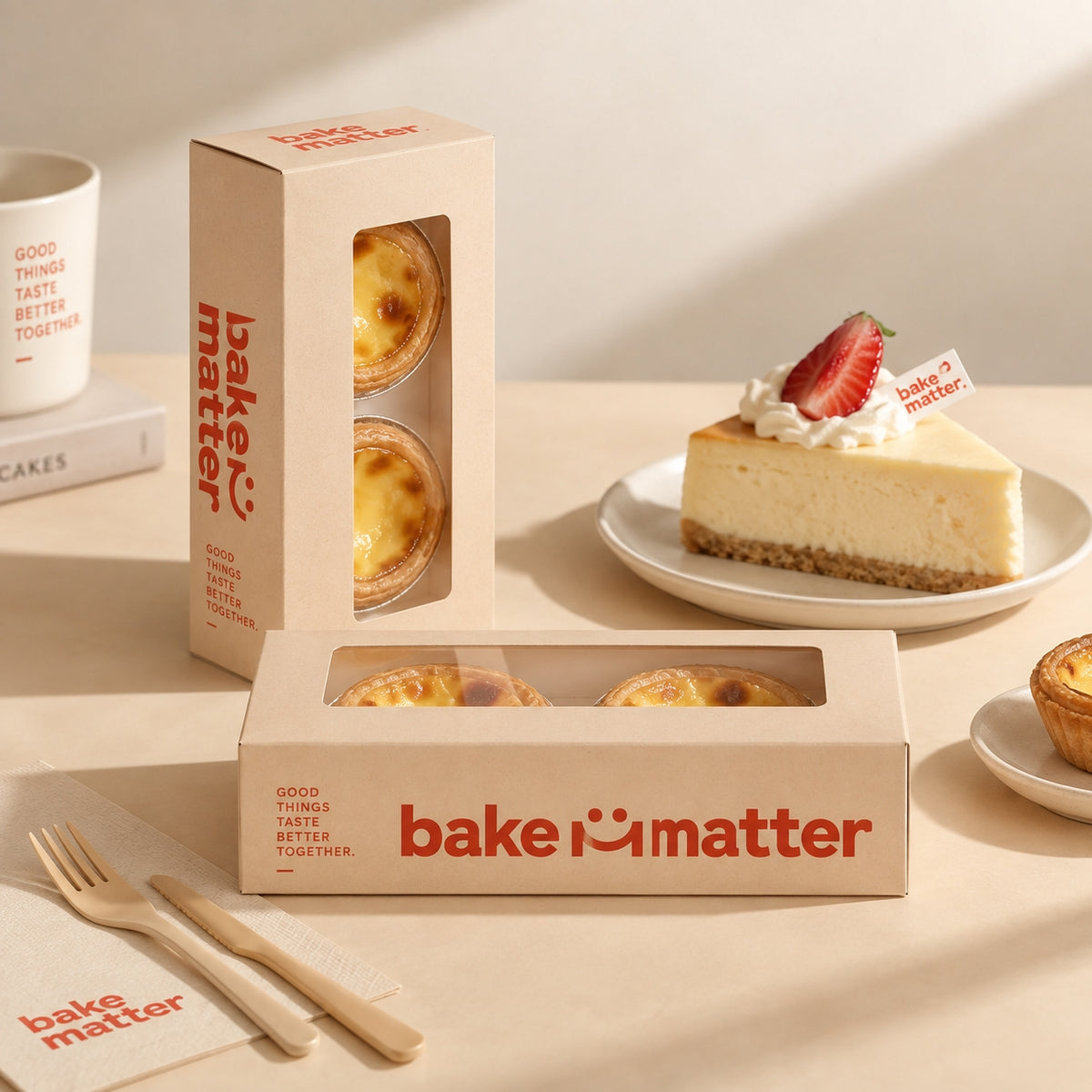 Custom Egg Tart & Cupcake Boxes with Inserts
