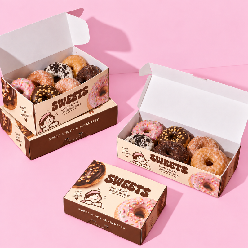 Custom Donut Boxes | Printed Bakery Donut Packaging