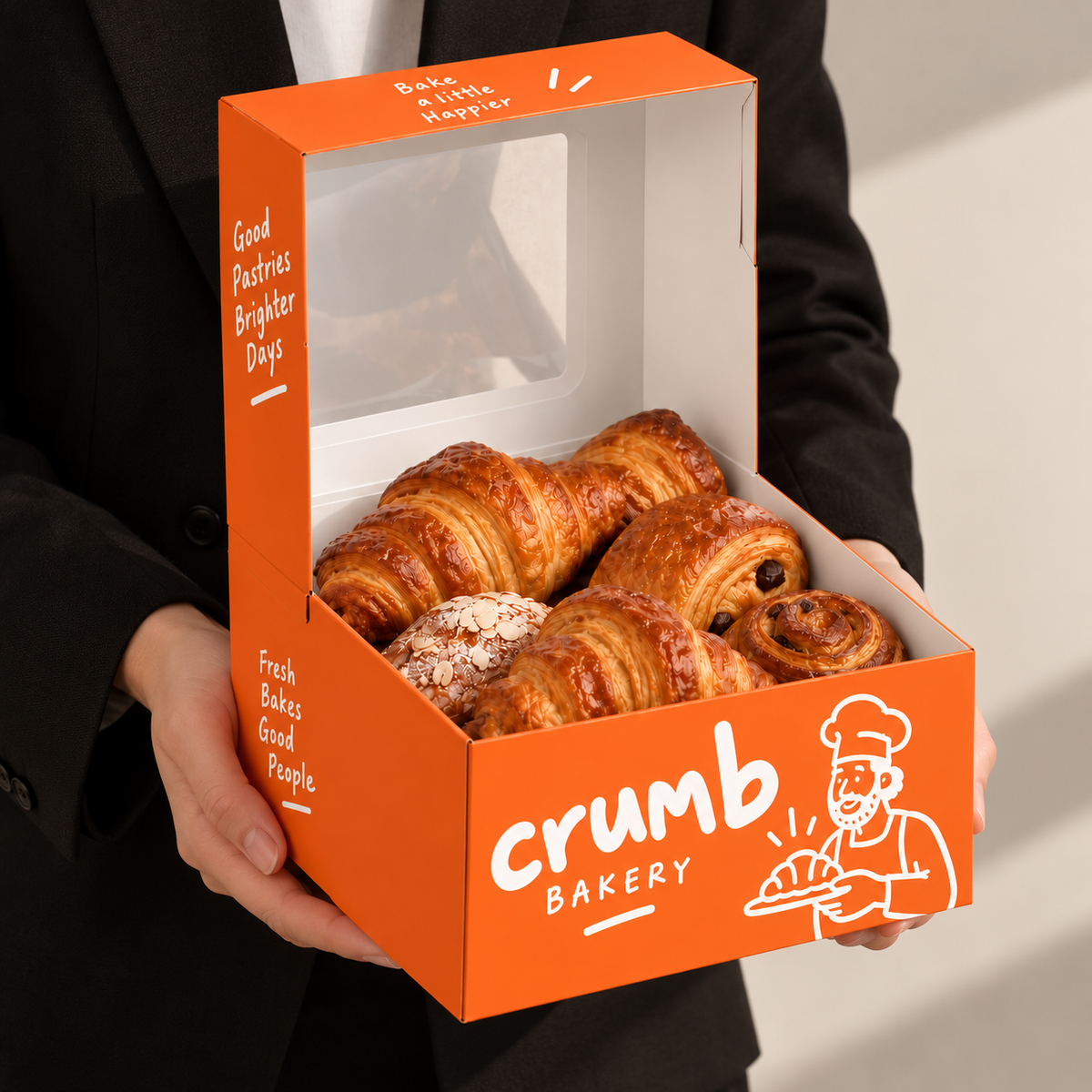 Cake Sample Box Custom Auto-Pop Window Bakery Boxes | Cake & Donut Boxes – LeafPackage