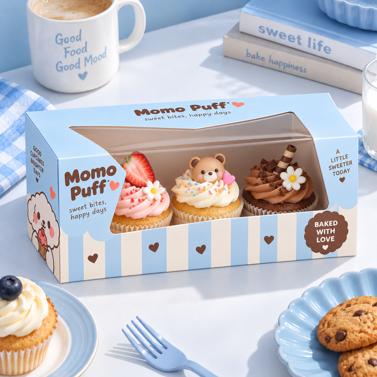 Custom Auto-Pop Window Bakery Boxes | Cake & Donut Boxes – LeafPackage