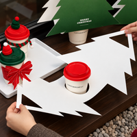Custom Christmas Tree Single Cup Holder