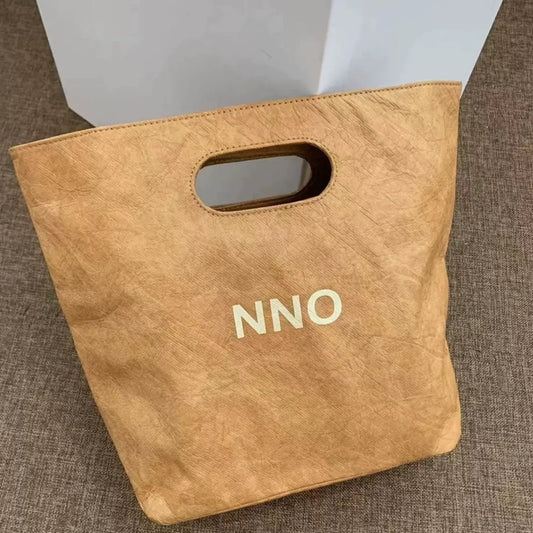Custom Kraft Paper Die-cut Handle Tote Bag