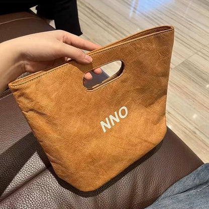 Custom Kraft Paper Die-cut Handle Tote Bag