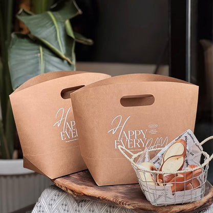 Custom Bread Paper Bags with Handles