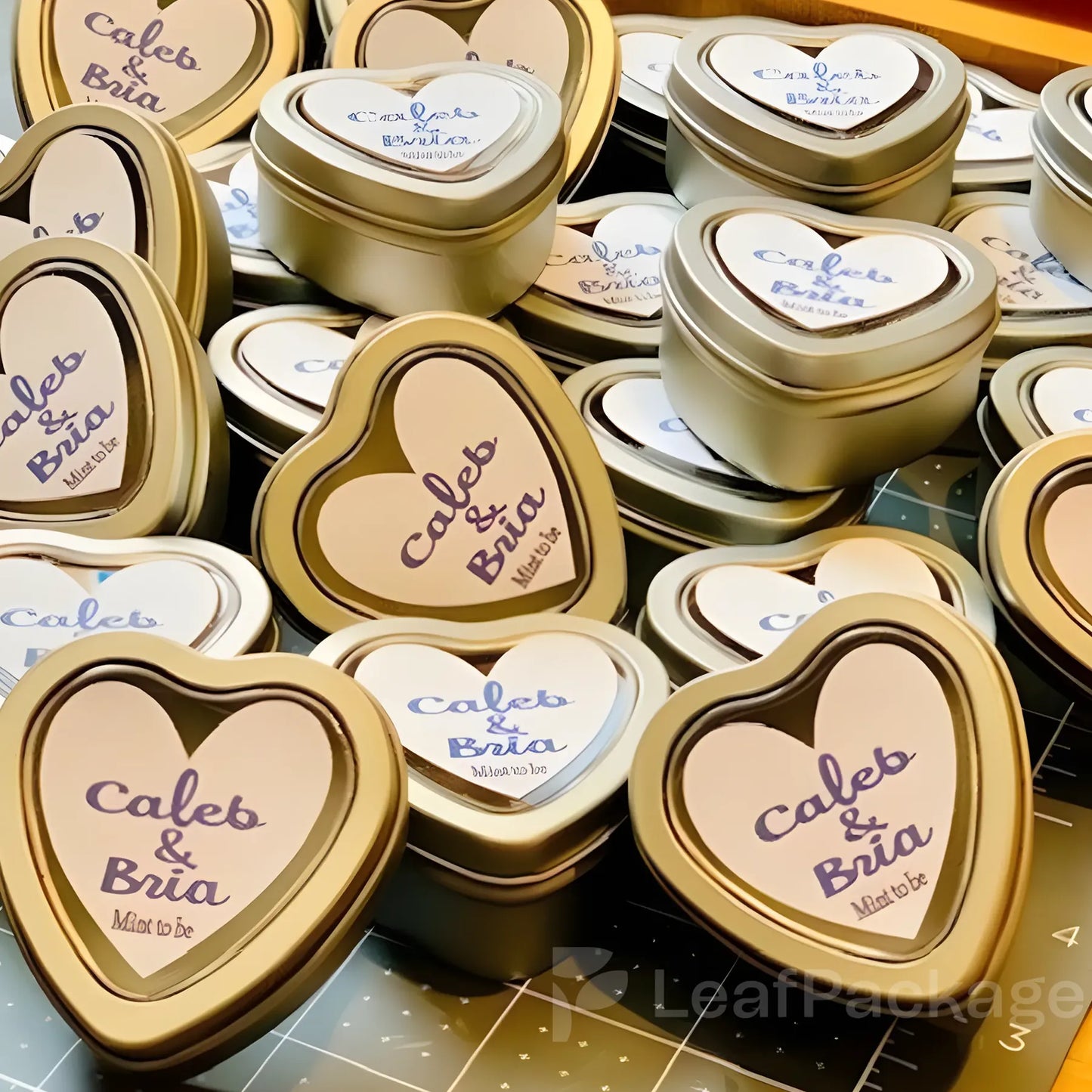 Custom Heart-Shaped Candy Tin