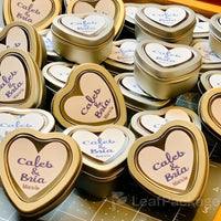 Custom Heart-Shaped Candy Tin