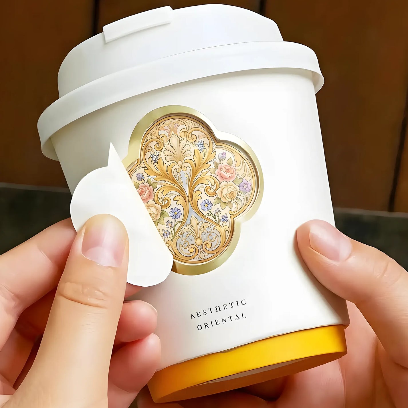 Custom Hollow Rotating Paper Cups