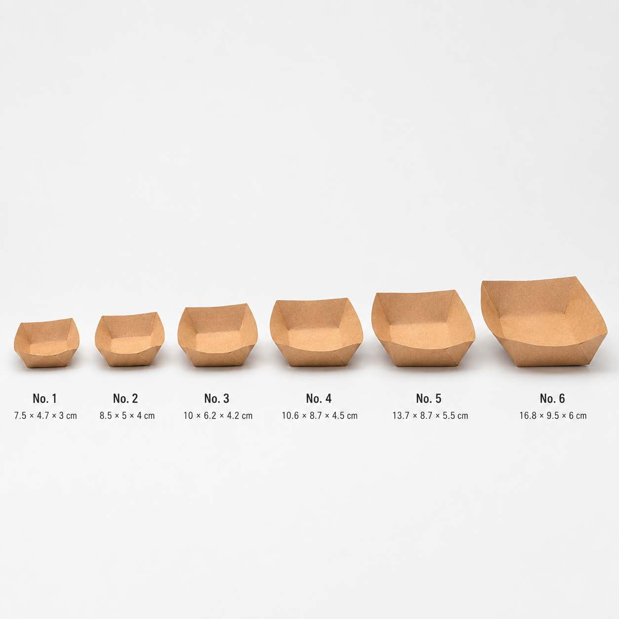 Custom Kraft Boat Food Trays