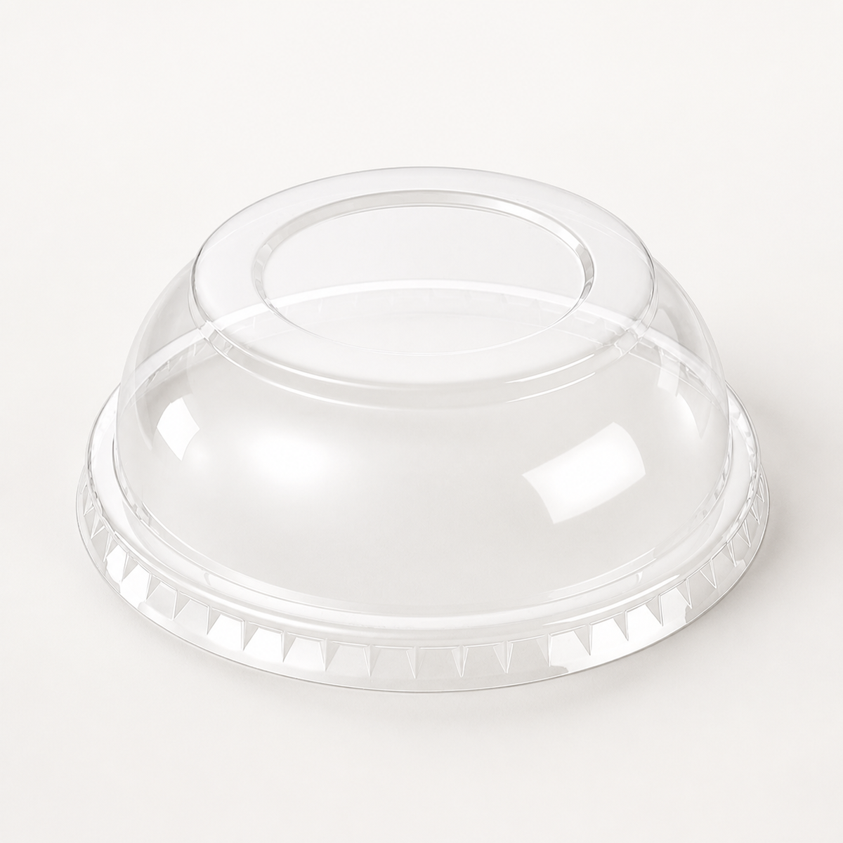Custom Clear PET Flat-Bottom Cups with Logo – 117mm Rim