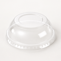 Custom Clear PET Flat-Bottom Cups with Logo – 117mm Rim