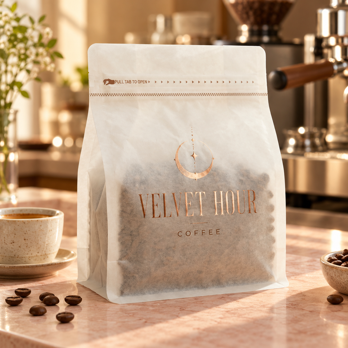 12oz Tissue Paper Coffee Bag
