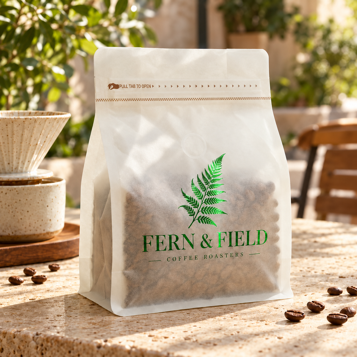 12oz Tissue Paper Coffee Bag