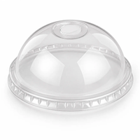 Wholesale Clear PET Flat-Bottom Cups with Lids – 90mm Rim