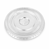 Wholesale Clear PET Flat-Bottom Cups with Lids – 90mm Rim