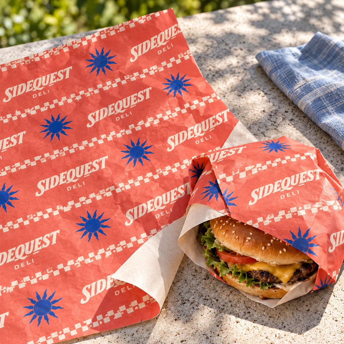 Custom Colored Food Wrapping Paper — 60gsm