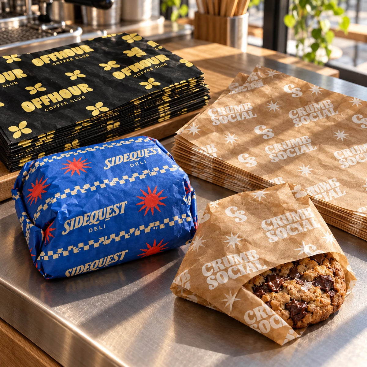 Custom Colored Food Wrapping Paper — 60gsm