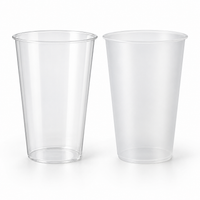 Custom Flat-Bottom PP Plastic Cups - 90mm: unprinted PP cup hero (AI-generated illustration)