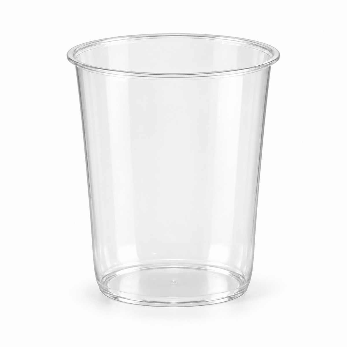 Custom U-Shaped PP Plastic Cups - 95mm: unprinted PP cup hero (AI-generated illustration)