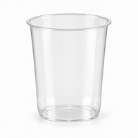 Custom U-Shaped PP Plastic Cups - 95mm: unprinted PP cup hero (AI-generated illustration)