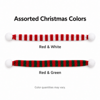 Mini Christmas Scarves for Coffee Cups - Assorted Packs: assorted colors