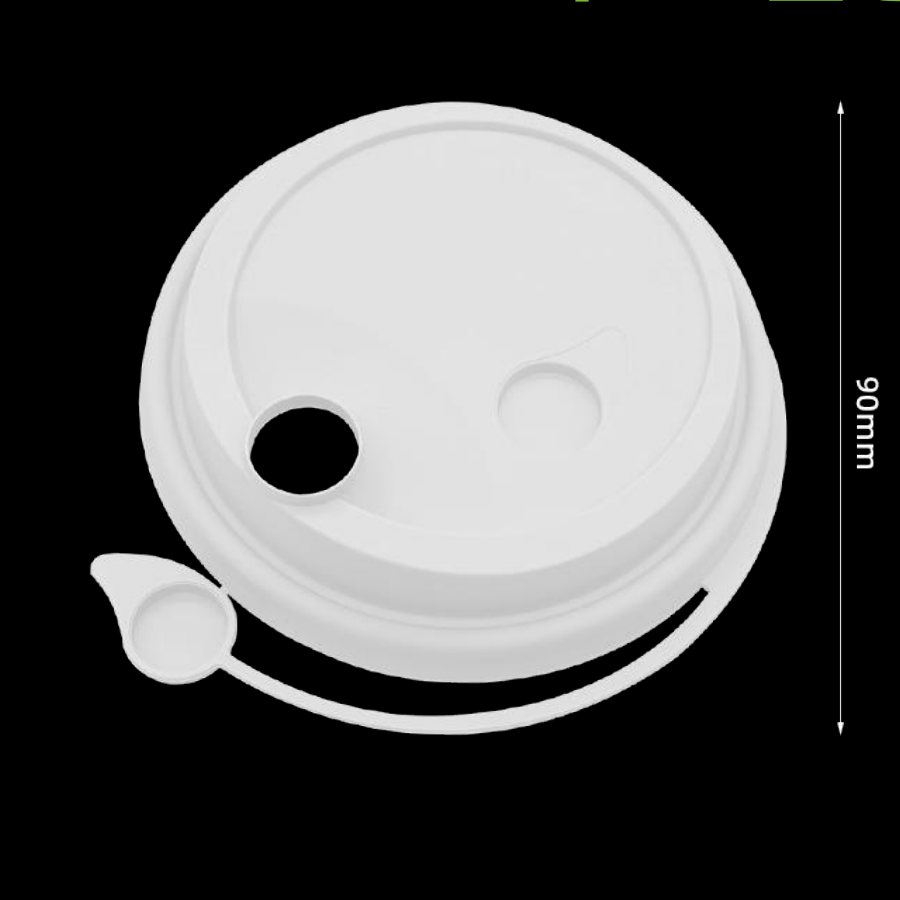 Ready to Ship 90mm One-Piece Plug PP Cup Lids