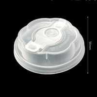 Ready to Ship 90mm Petal Hinged PP Cup Lids