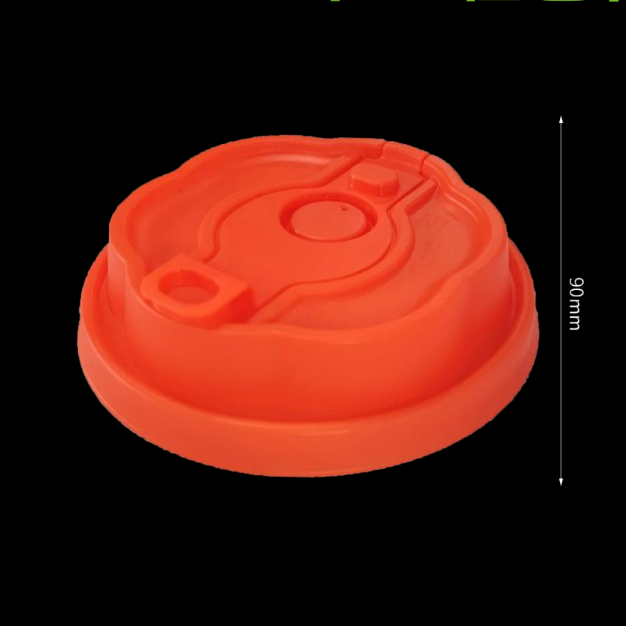 Ready to Ship 90mm Petal Hinged PP Cup Lids