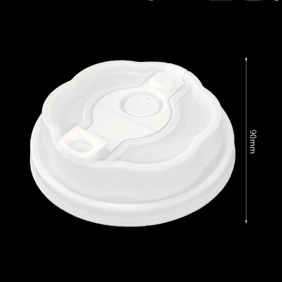Ready to Ship 90mm Petal Hinged PP Cup Lids