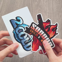 Custom Spot UV Stickers