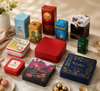 Cajas Cuadradas de Hojalata Personalizadas Latas Metálicas
