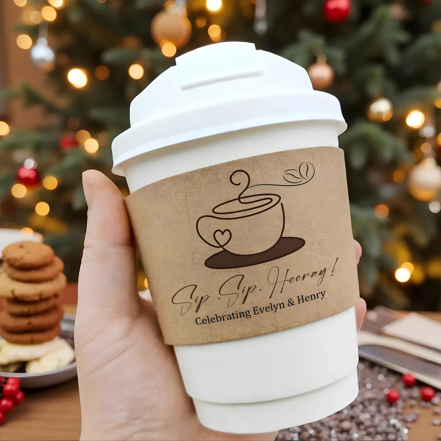 Custom Kraft Paper Cup Sleeves