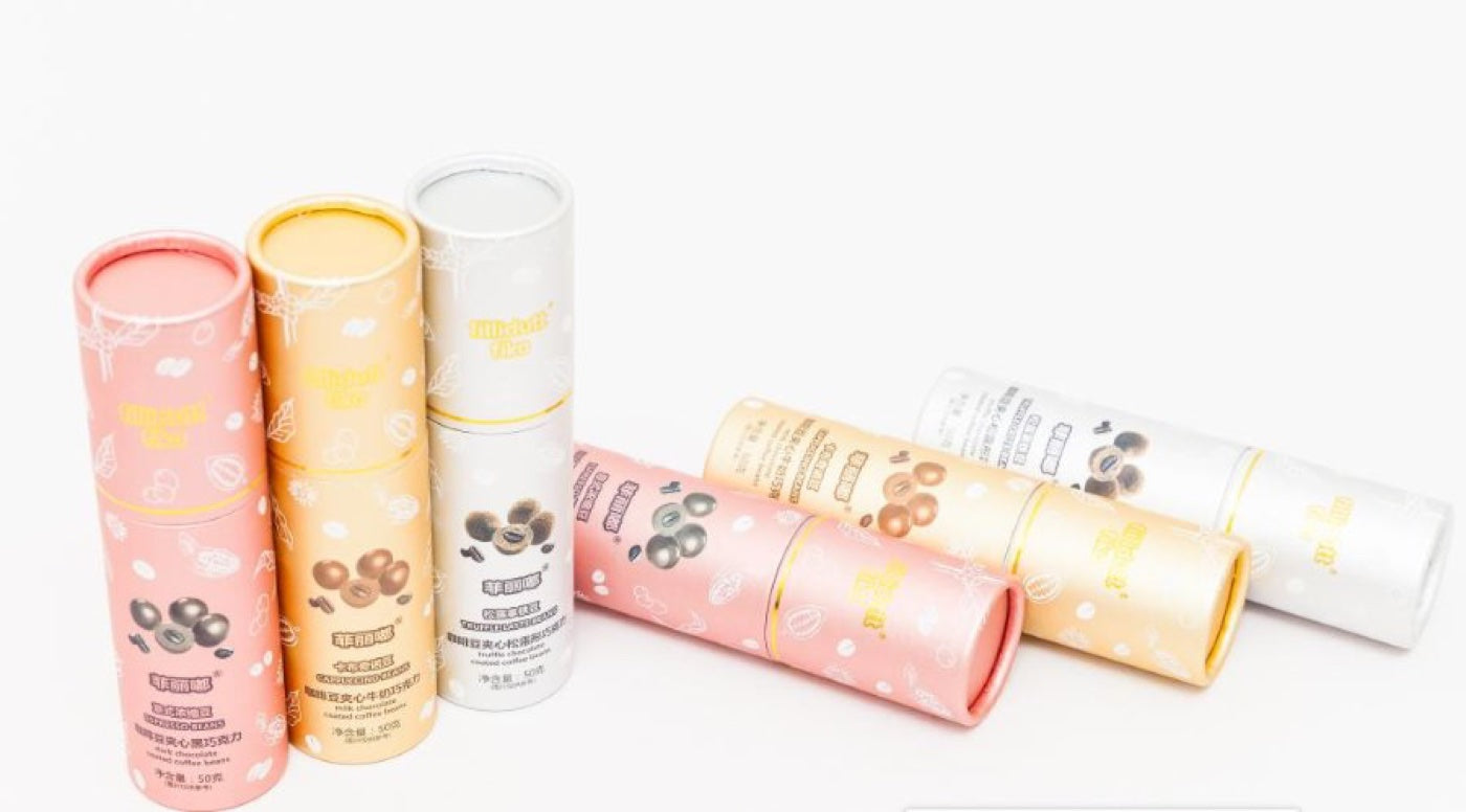 Paper tube packaging for coffee