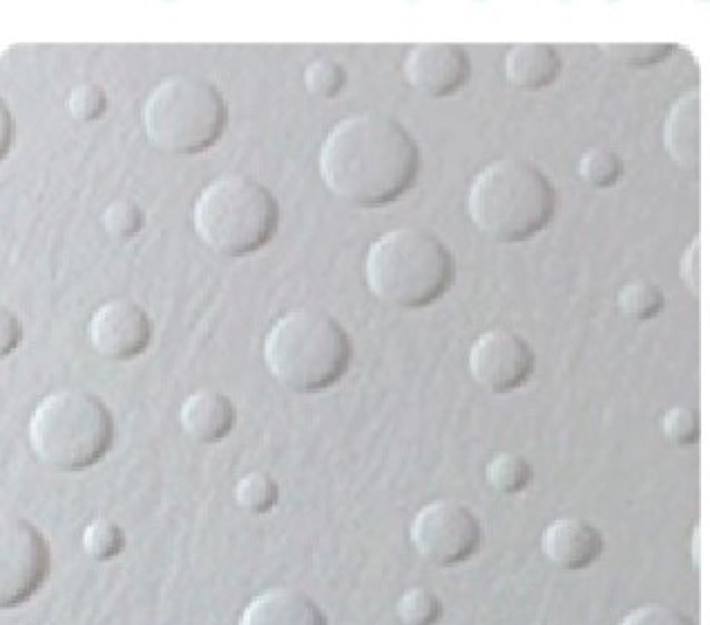 Embossed dots on paper packaging