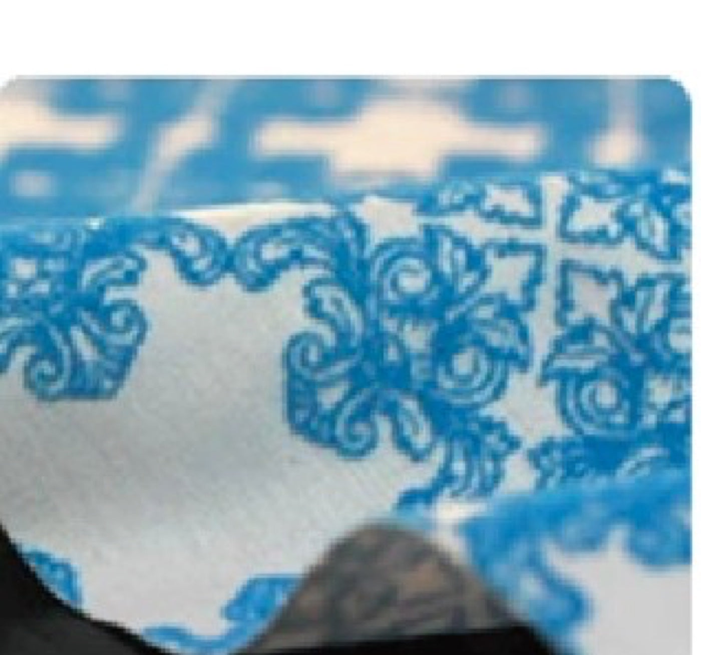 Soft flocked paper finish
