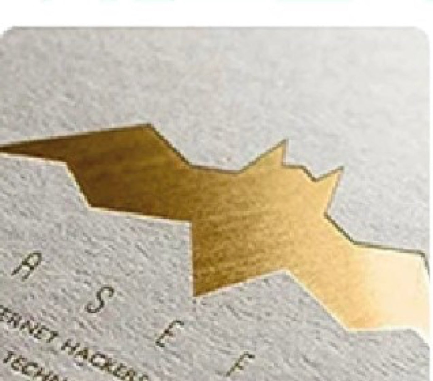 Gold foil stamping on paper packaging